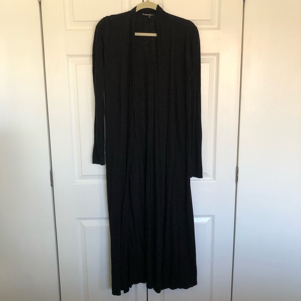 Crown Jewel Black Longline Cardigan Size S